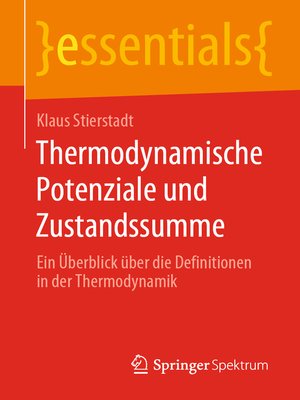 cover image of Thermodynamische Potenziale und Zustandssumme